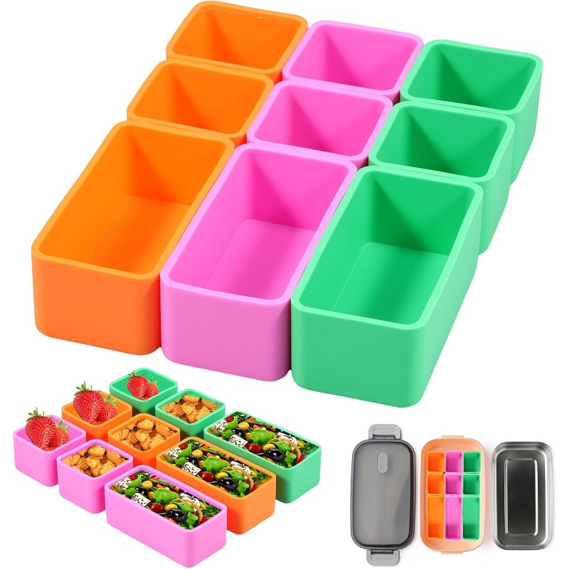 Food Storage Dividers - 실리콘 식품 상자 분배기 베이킹 컵