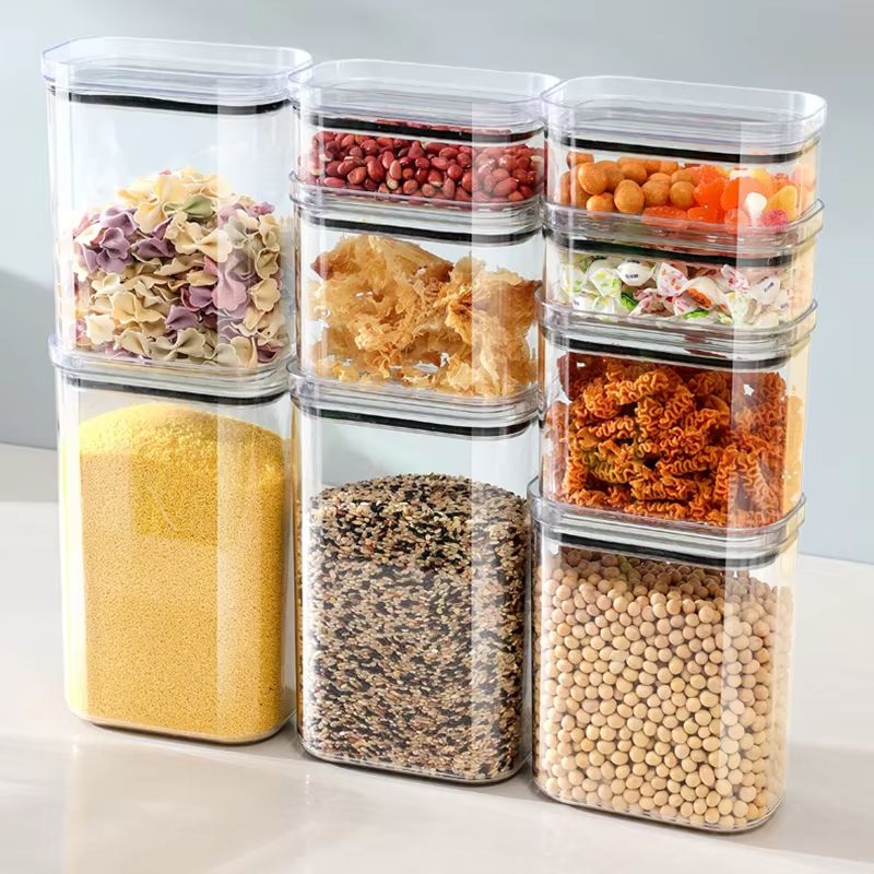 Food Storage Kitchen Cabinet - 밀폐형 항아리 주방 캐비닛 정리함 곡물,