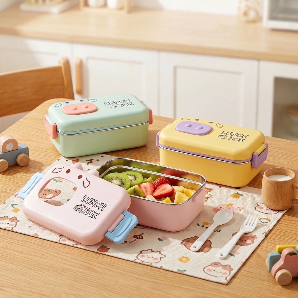 Food Storage Dividers - 304 스테인리스 스틸 도시락, 누수 방지,