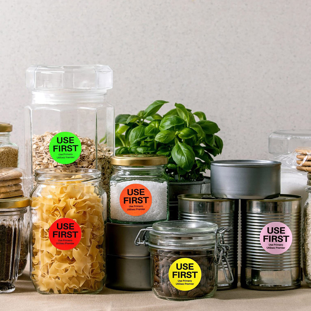 Food Storage Restaurant - 3롤 재고 관리 라벨 다용도 자가