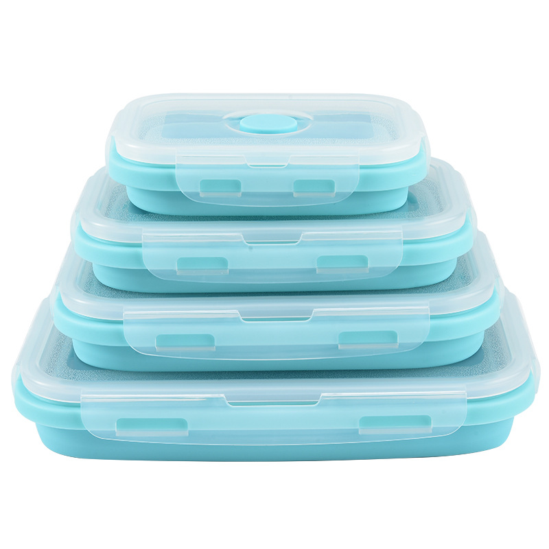 Food Storage Freezer Containers - 접이식 실리콘 식품 보관 용기, 밀폐