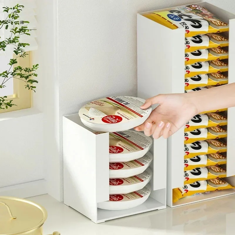 Food Storage Kitchen Cabinet - 즉석면 보관함 다기능 주방 정리함 라면컵