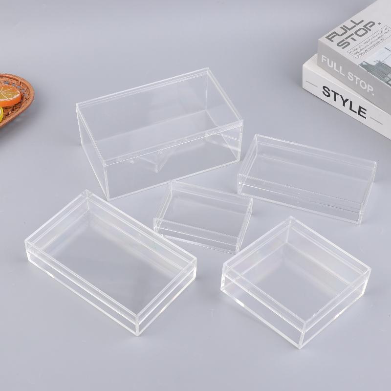 Food Storage In Plants - 두꺼운 직사각형 아크릴 보관함 높은 투명도