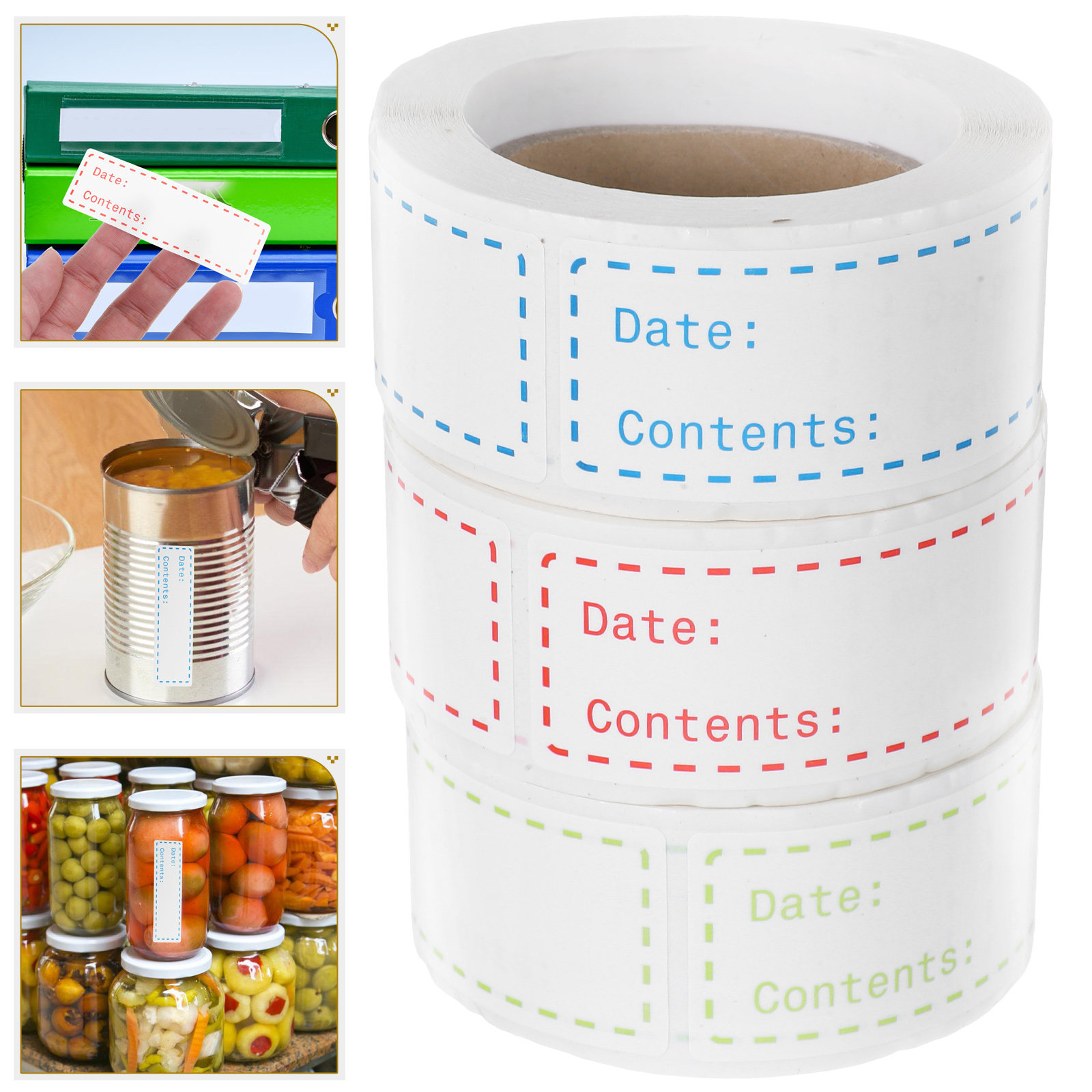Food Storage Freezer Containers - 3롤 분리형 주방 냉동고 냉장고 용기용