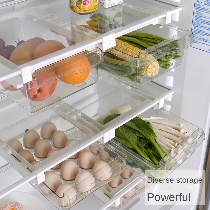 Egg Storage Holder - 냉장고 계란 보관 상자, 서랍식 식품