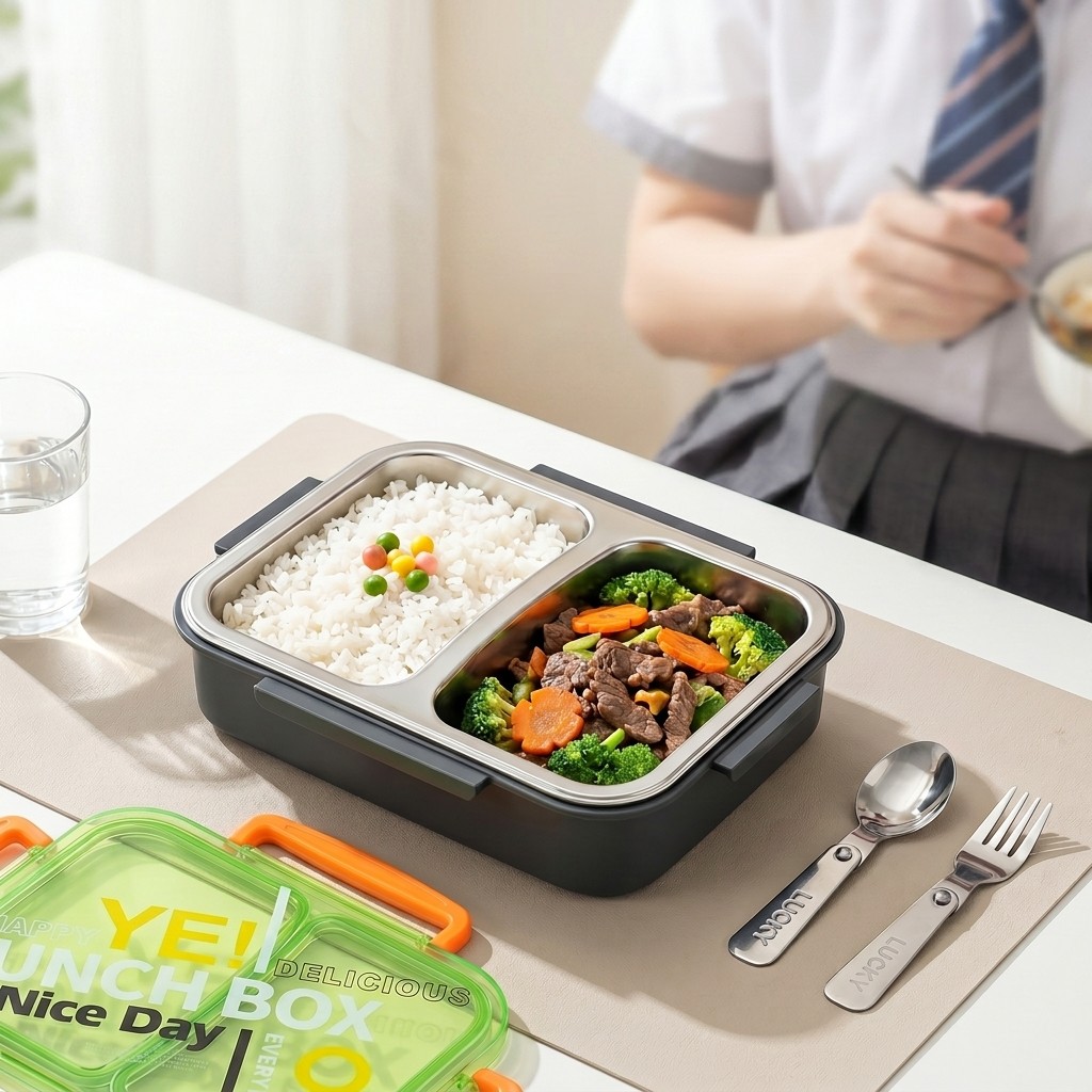Food Storage Dividers - 전자레인지용 304 스테인리스 도시락, 분리형 음식