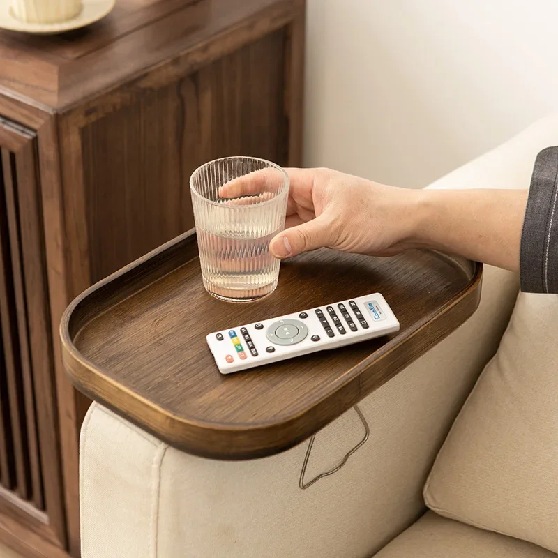 Food Storage On Table - 소파 옆 클립형 트레이 테이블, 클립형