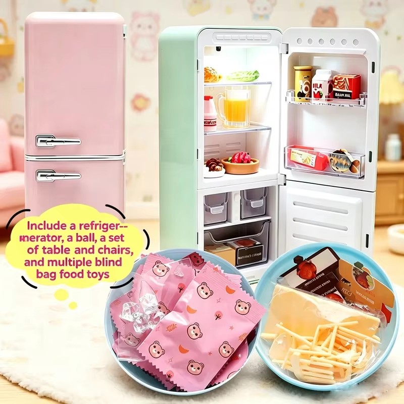 4색 미니 냉장고 블라인드 박스 장난감 세트 |   랜 - Food Storage On Table 리뷰 및 가격