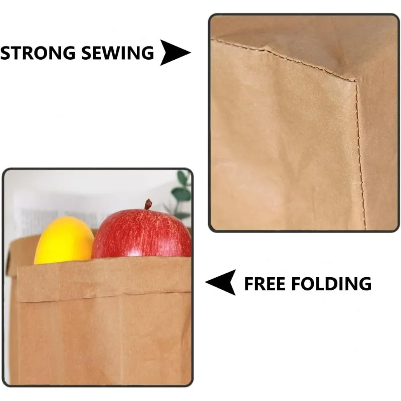 크라프트 종이봉투 세척 가능한 종이 보관봉투 재사용 가 - Food Storage In Plants 리뷰 및 가격