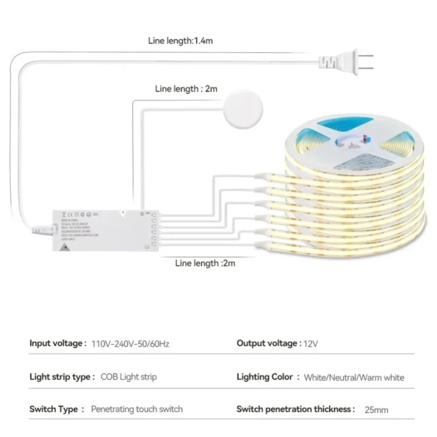 싱크 캐비닛 조명 스마트 센서 스위치 COB 미러 LE - Food Storage Utensils 리뷰 및 가격