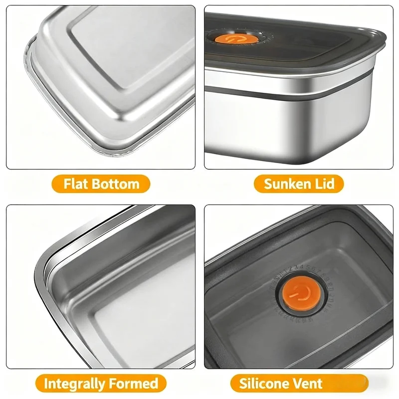대용량 스테인리스 스틸 누수 방지 밀폐형 도시락통, 캠 - Food Storage Freezer Containers 리뷰 및 가격