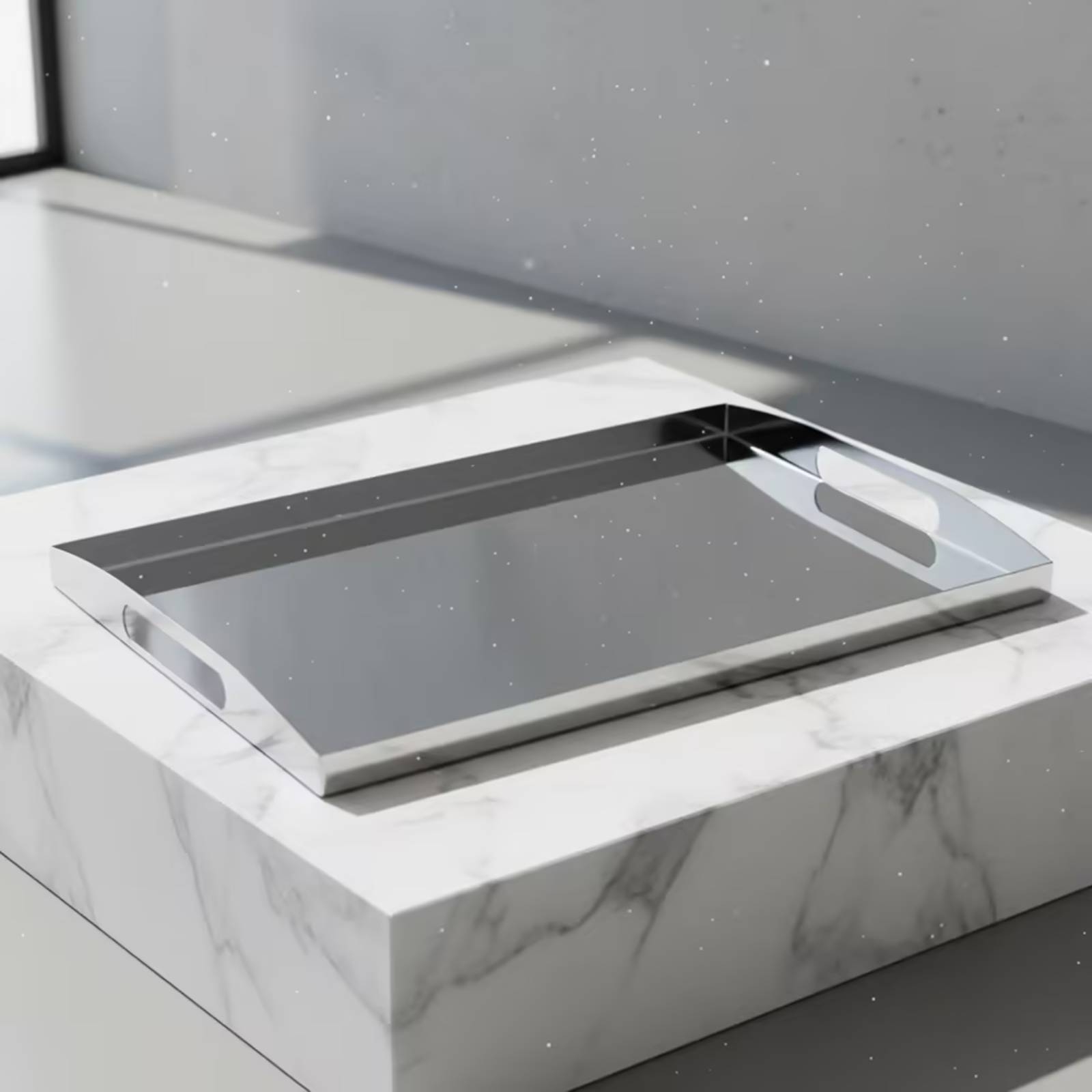 스테인리스 스틸 트레이 손잡이가 있는 거울형 트레이,  - Food Storage Handling 리뷰 및 가격