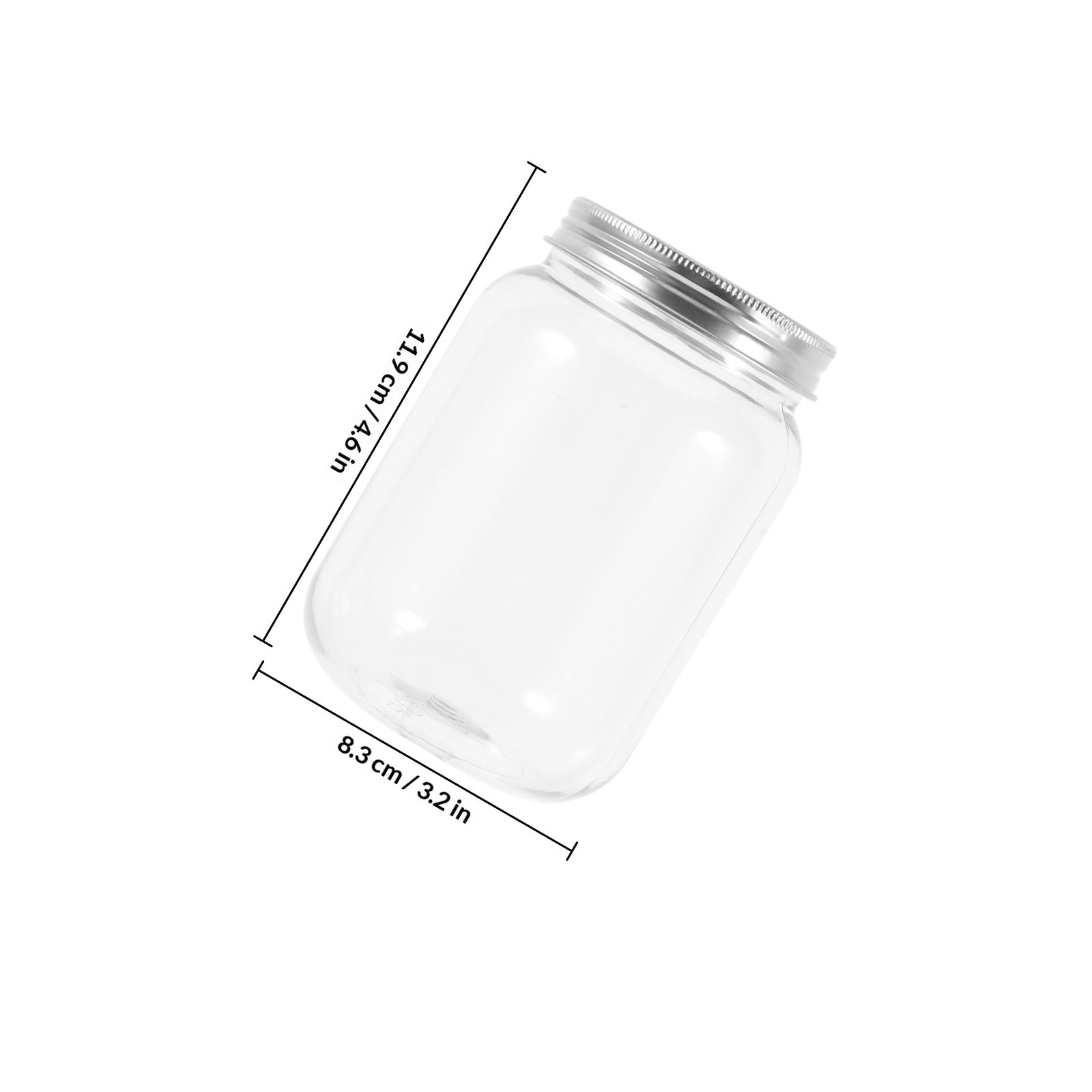 4개의 투명 플라스틱 병, 밀폐 뚜껑 포함, 주방 보관 - Food Storage Jars & Containers 리뷰 및 가격