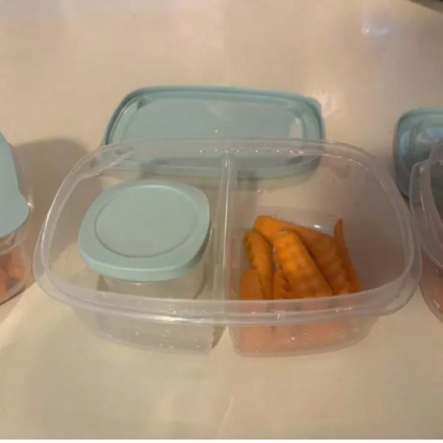 3개 세트 분리형 직사각형 식품 보관 용기, 28온스  - Food Storage Dividers 리뷰 및 가격
