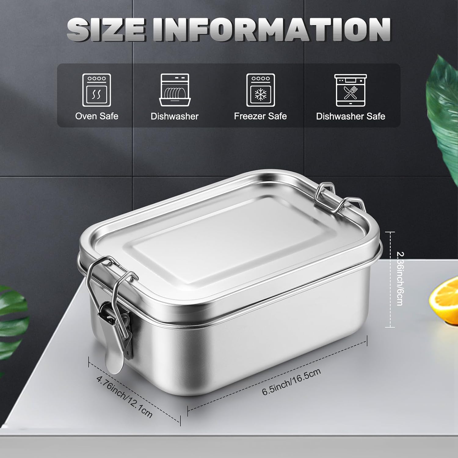 뚜껑이 있는 스테인레스 스틸 식품 보관 용기 도시락 상 - Food Storage Freezer Containers 리뷰 및 가격