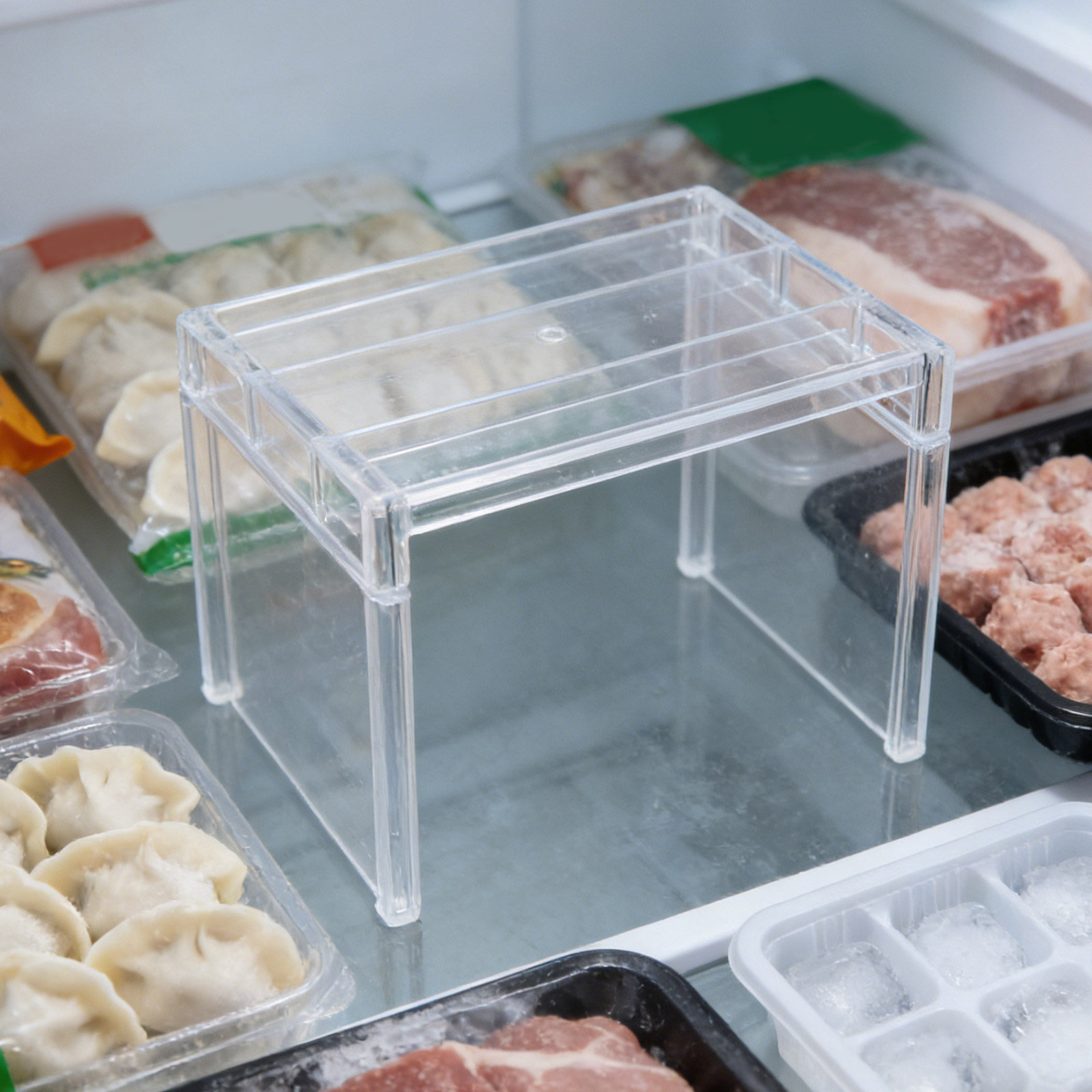 2개 세트 냉장고 정리 선반 투명 수납 랙 냉동실 선반 - Food Storage Dividers 리뷰 및 가격