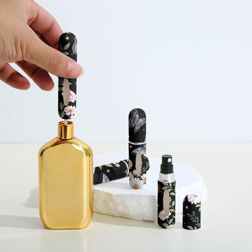 새로운 5ml 미니 향수병 리필 가능 빈 스프레이 회전 - Food Storage News 리뷰 및 가격