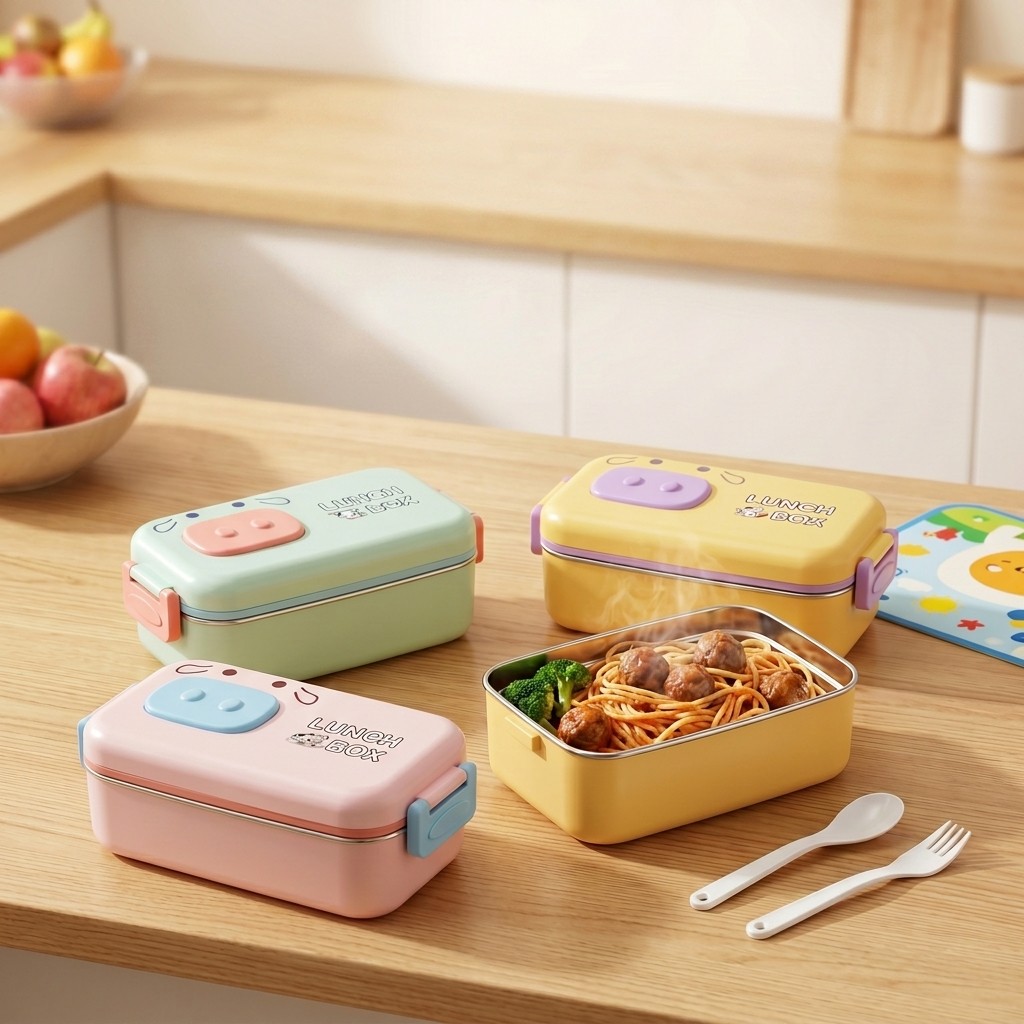 304 스테인리스 스틸 도시락, 누수 방지, 칸막이형, - Food Storage Dividers 리뷰 및 가격