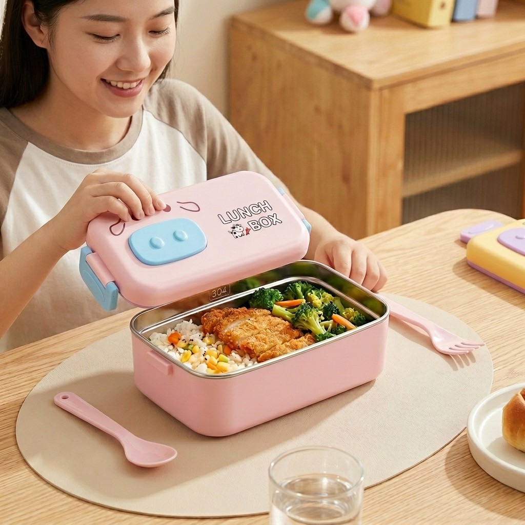 304 스테인리스 스틸 도시락, 누수 방지, 칸막이형, - Food Storage Dividers 리뷰 및 가격