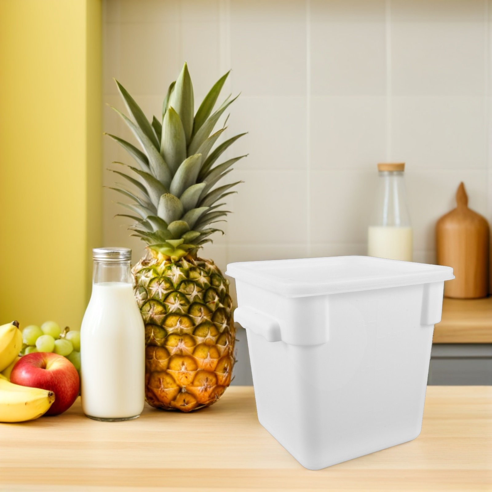 사각 플라스틱 식품 보관 용기 상업용 8L 용기 손잡이 - Food Storage Freezer Containers 리뷰 및 가격