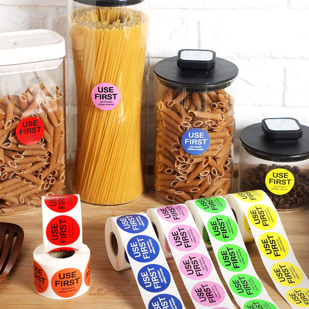 3롤 재고 관리 라벨 다용도 자가 접착식 우선 사용 스 - Food Storage Restaurant 리뷰 및 가격