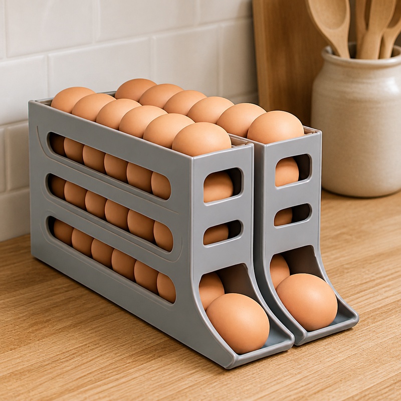 냉장고 주방 보관용 4단 자동 회전식 계란 홀더 - Egg Storage Holder 리뷰 및 가격