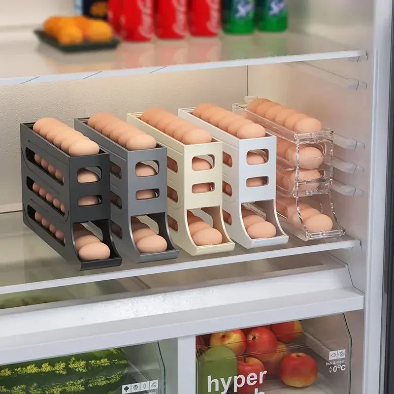 냉장고 계란 보관함 4단 자동 롤링 계란 홀더 주방 냉 - Egg Storage Holder 리뷰 및 가격