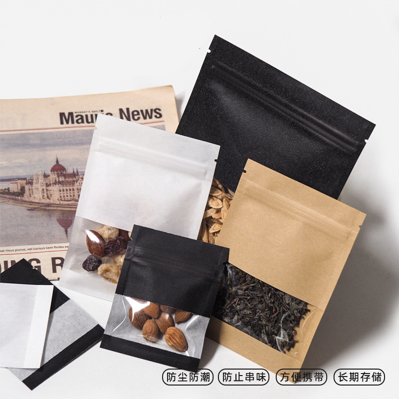 50Pcs 두꺼운 크래프트 종이 투명 창 지 플락 씰링 - Food Storage Year Supply 리뷰 및 가격