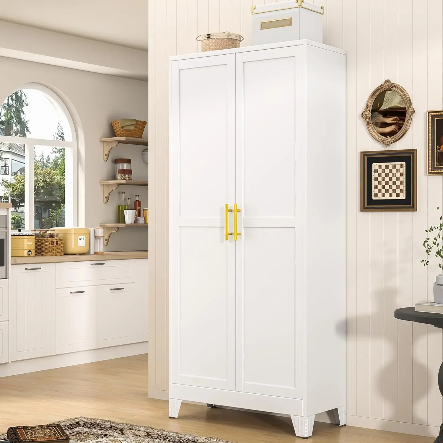 71인치 높이의 금속 팬트리 수납장 (도어 포함) 및  - Food Storage Kitchen Cabinet 리뷰 및 가격