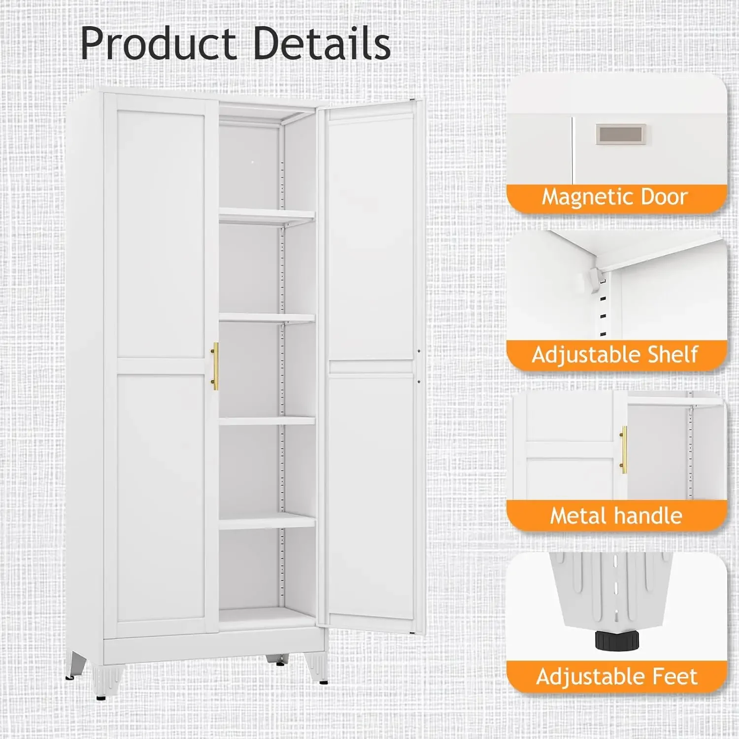 71인치 높이의 금속 팬트리 수납장 (도어 포함) 및  - Food Storage Kitchen Cabinet 리뷰 및 가격