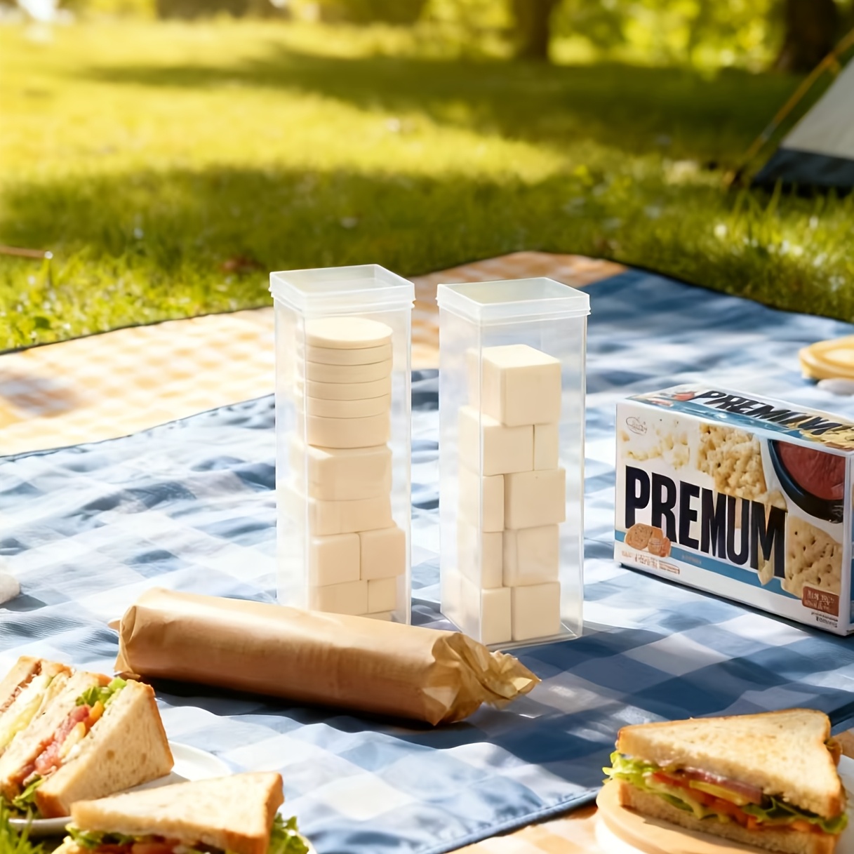 뚜껑이 있는 투명 직사각형 밀폐 식품 보관 용기 - 파 - Food Storage On Table 리뷰 및 가격