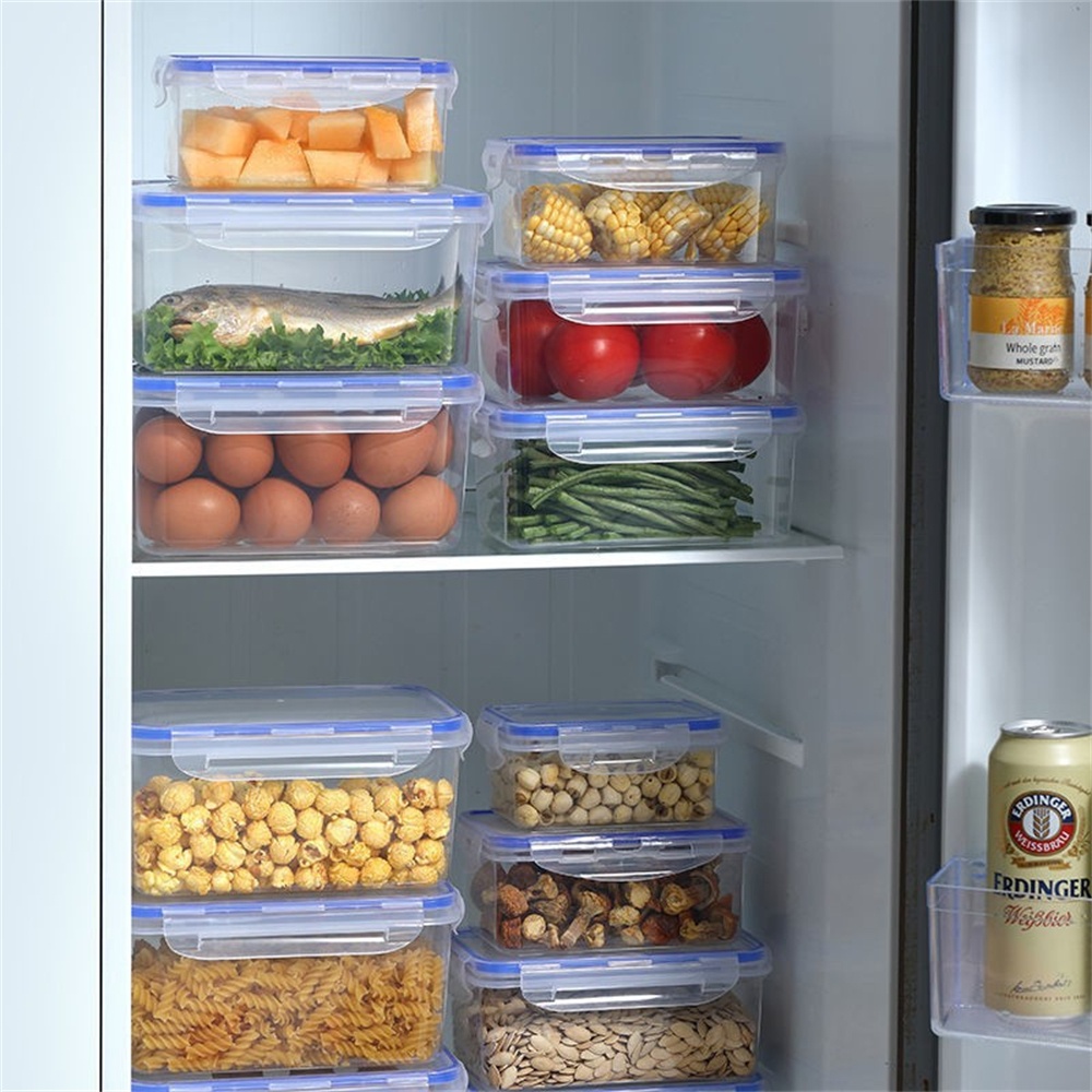 1/4팩 식품 보관 용기 투명 주방 정리함 뚜껑 포함  - Food Storage Freezer Containers 리뷰 및 가격