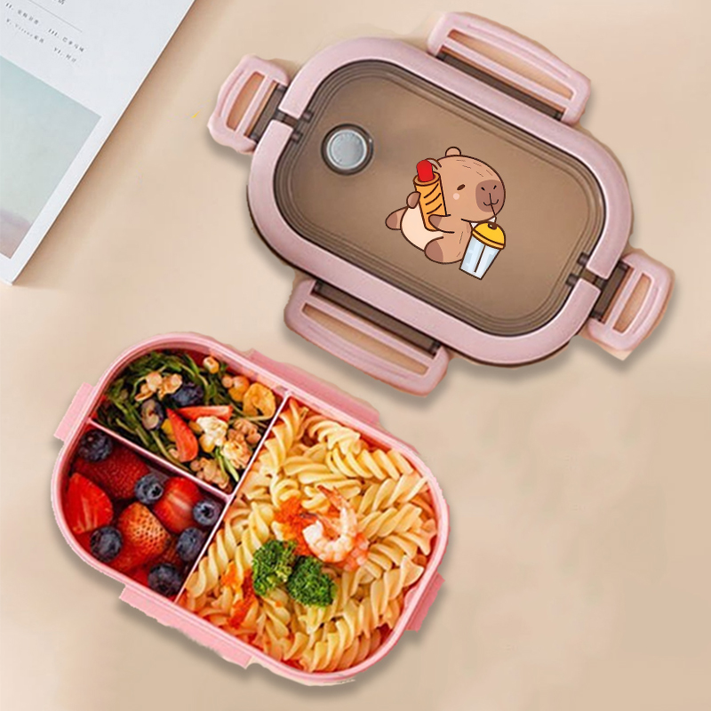 Capybara 도시락 상자 애니메이션 동물 인쇄 식품 - Food Storage Cabinet 리뷰 및 가격