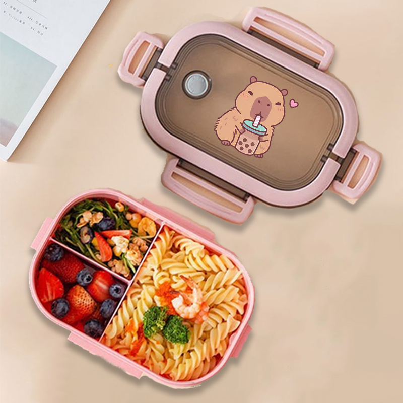 Capybara 도시락 상자 애니메이션 동물 인쇄 식품 - Food Storage Cabinet 리뷰 및 가격