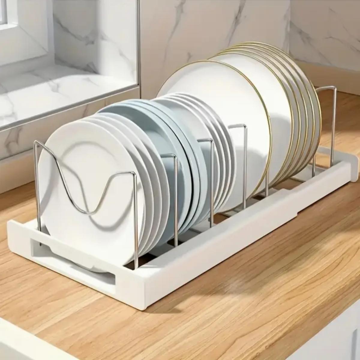 확장형 주방 냄비 프라이팬 정리대, 7개의 조절 가능한 - Food Storage Dividers 리뷰 및 가격