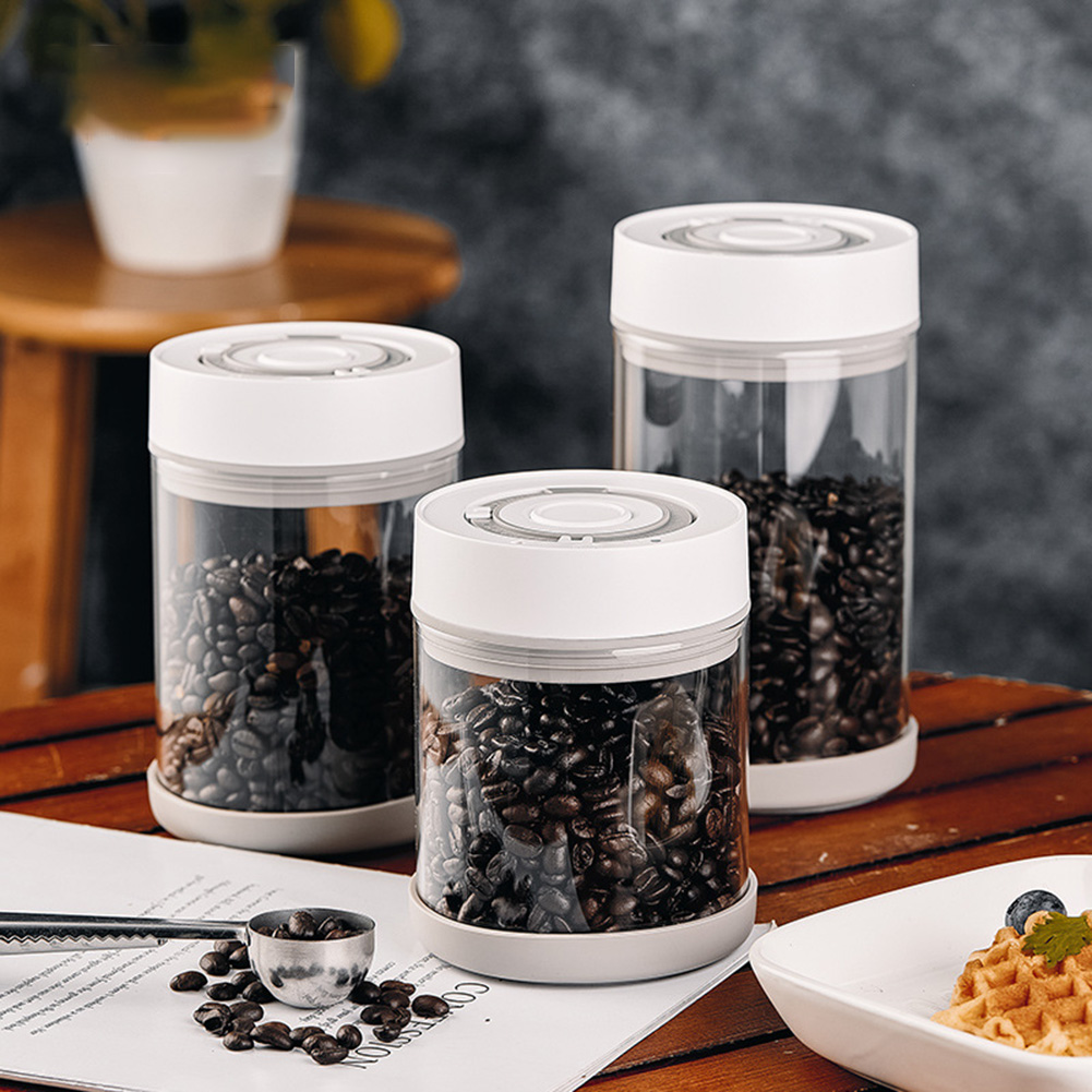 주방 습기 방지 유리 커피콩 항아리 자동 지능형 진공  - Food Storage Jars & Containers 리뷰 및 가격