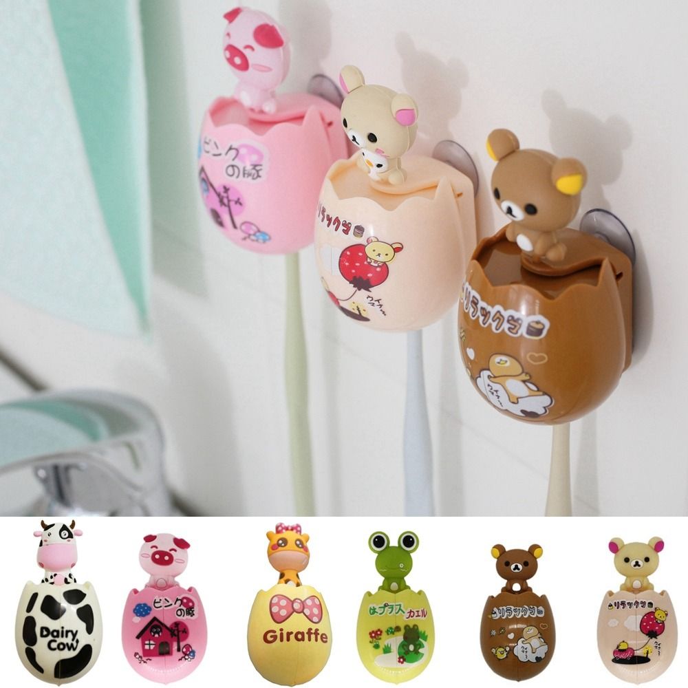 플라스틱 동물 계란 모양의 칫솔 홀더 이중 흡입 컵 만 - Egg Storage Holder 리뷰 및 가격