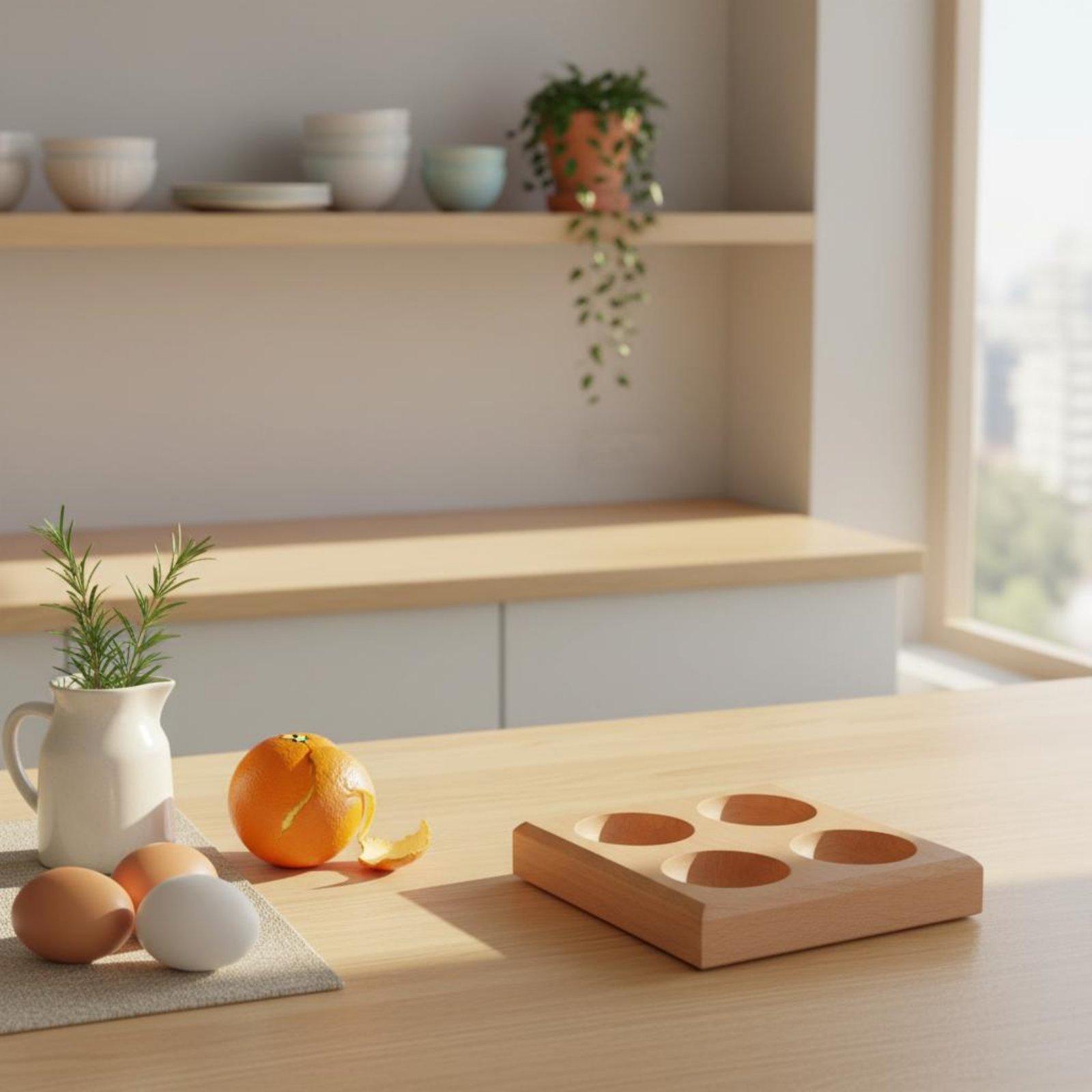너도밤나무 계란 트레이 딥 슬롯 정리함 주방 식기 테이 - Egg Storage Holder 리뷰 및 가격