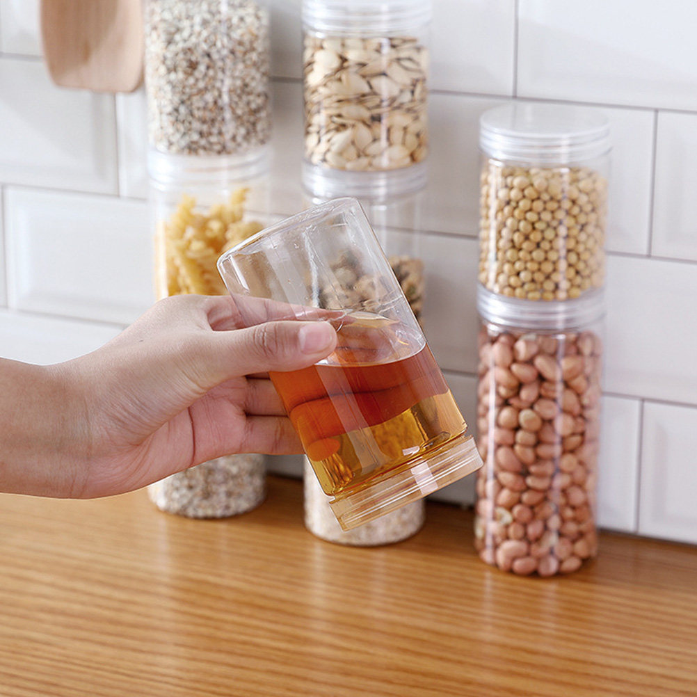 10개입 투명 고급 플라스틱 식품 저장 용기, 밀폐 뚜 - Food Storage Jars & Containers 리뷰 및 가격