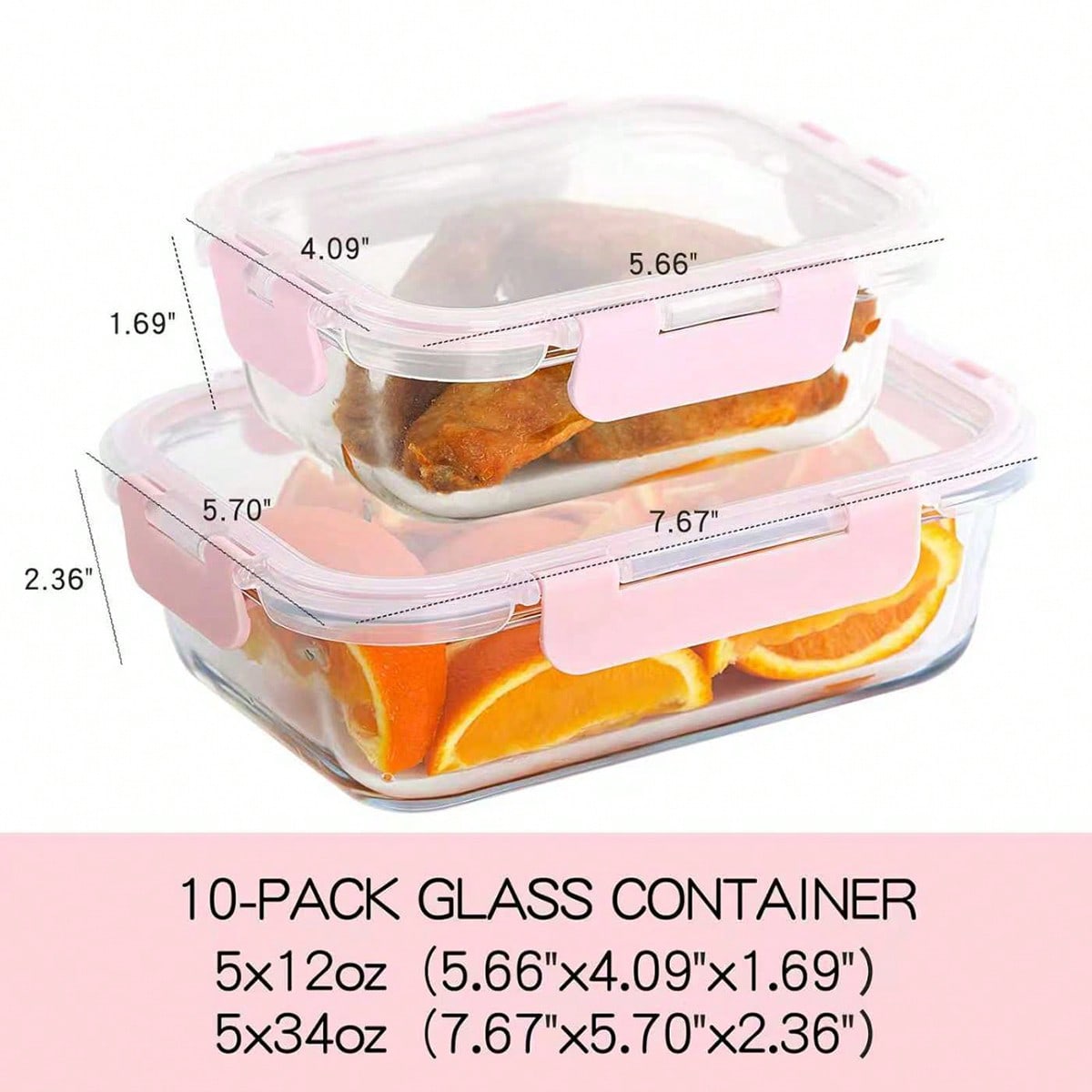 10팩 유리 밀프렙 용기, 뚜껑이 있는 밀폐형 식품 보 - Food Storage On Table 리뷰 및 가격