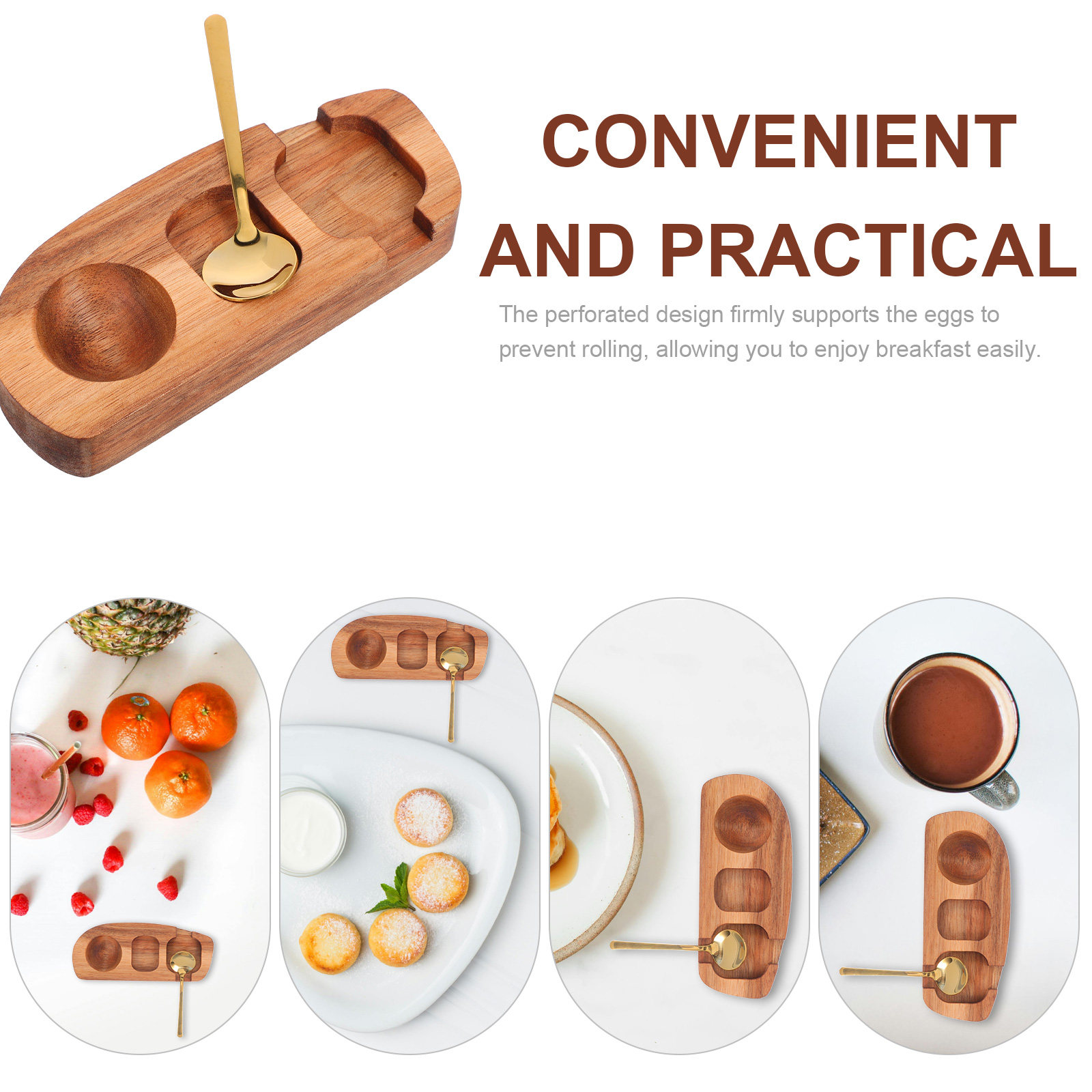 나무로 만든 계란 보관함, 조리대 정리함, 서빙 스푼  - Egg Storage Holder 리뷰 및 가격