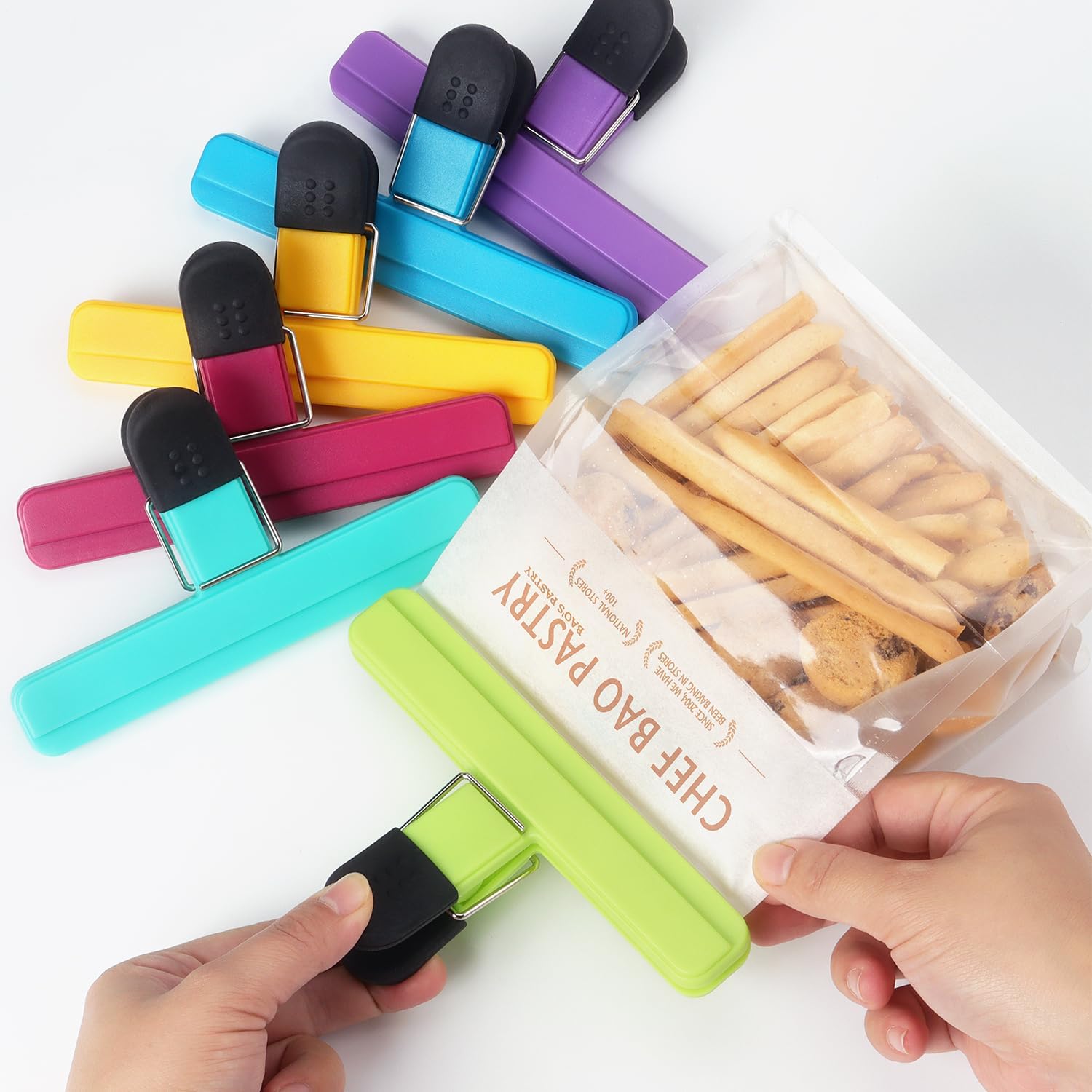 3-12PCS 다목적 씰링 클립 내구성있는 주방 스낵  - Food Storage Utensils 리뷰 및 가격
