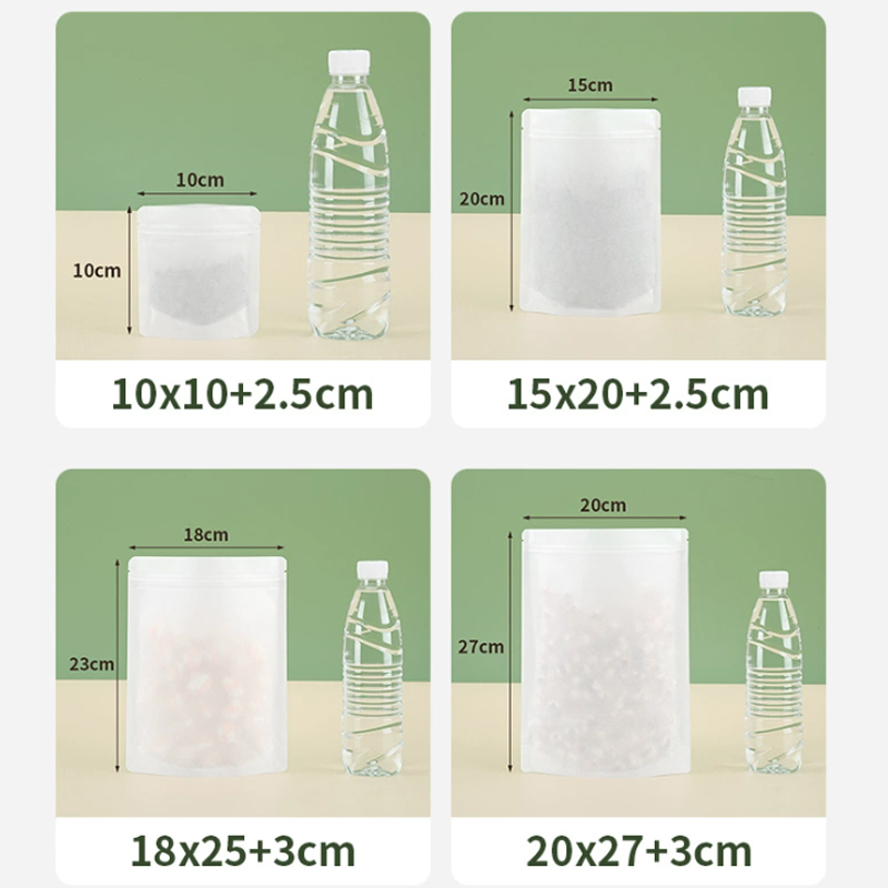 맞춤형 생분해성 크라프트 종이 지퍼백, 차 보관 밀봉  - Food Storage In Plants 리뷰 및 가격