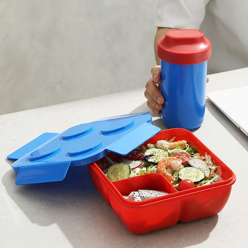 도시락 상자 DIY 빌딩 블록 어린이를위한 휴대용 모듈 - Food Storage Building 리뷰 및 가격