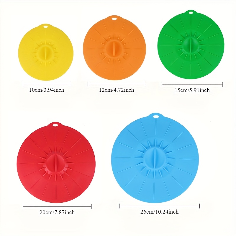 5피스 실리콘 뚜껑, 내열성 전자레인지용 스플래시 방지 - Food Storage Utensils 리뷰 및 가격