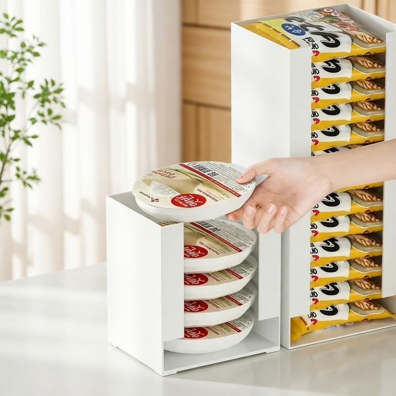 쌓을 수 있는 인스턴트 라면 컵 정리함 다용도 라면 보 - Food Storage Kitchen Cabinet 리뷰 및 가격