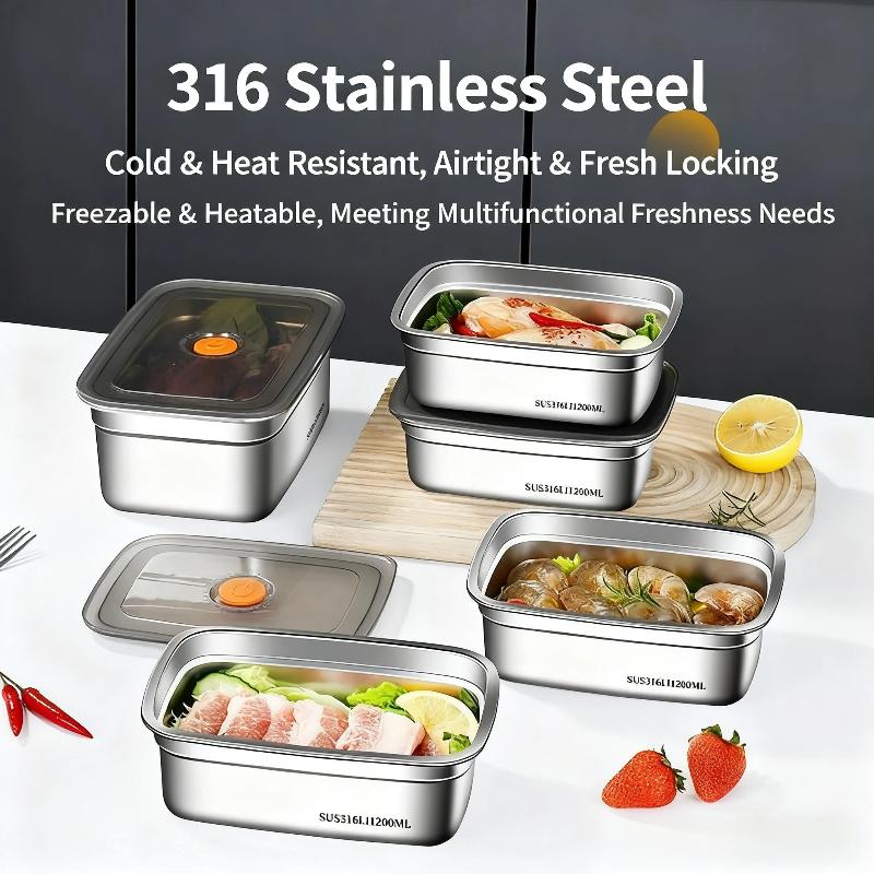 스테인리스 스틸 밀폐형 도시락 대용량 식품 안전 보관  - Food Storage Freezer Containers 리뷰 및 가격