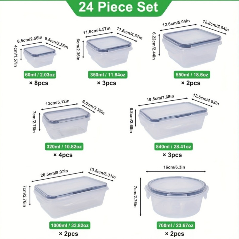 48개 BPA 프리 식품 보관 세트 – 주방, 식료품  - Food Storage On Table 리뷰 및 가격