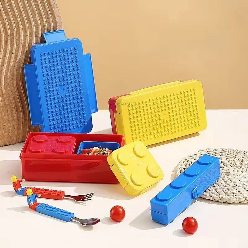 DIY 빌딩 블록 도시락 상자 어린이를위한 모듈 형 빌 - Food Storage Building 리뷰 및 가격