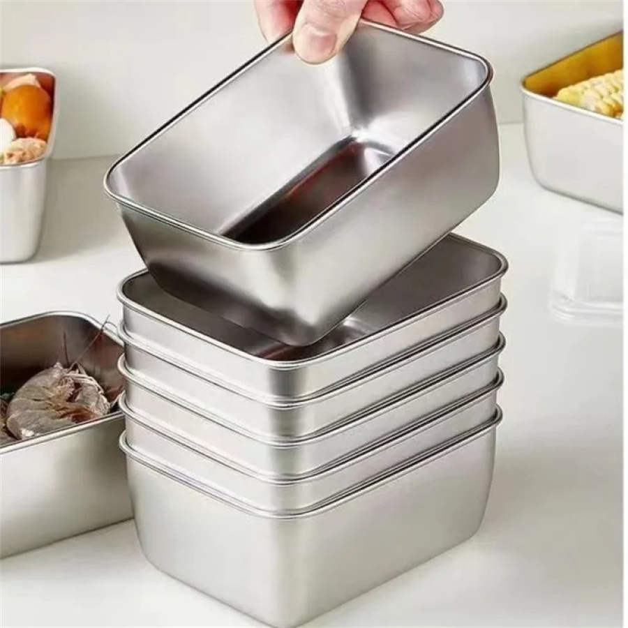 1/3/5pcs 스테인레스 스틸 식품 보관 상자 뚜껑이 - Food Storage On Table 리뷰 및 가격